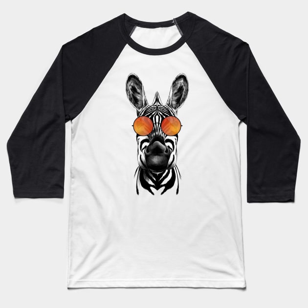 Zebra Baseball T-Shirt by maxha